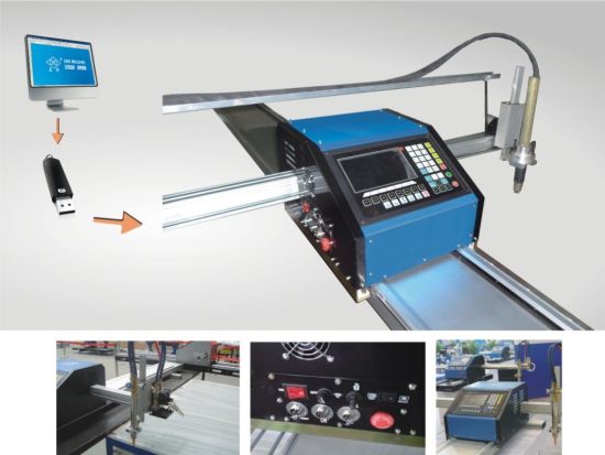 2017 lacné cnc kovový rezací stroj Štart Značka LCD panel riadiaci systém 1300 * 2500 mm pracovný priestor plazmového rezacieho stroja